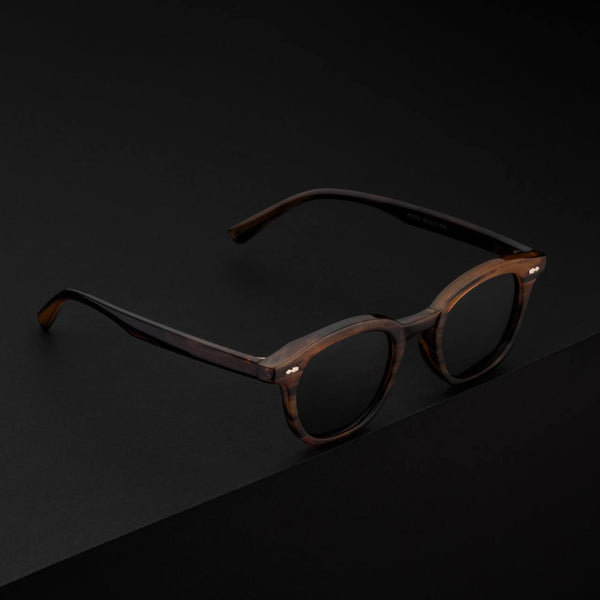BLACK & BROWN UNISEX SUNGLASSES - DEVO-10