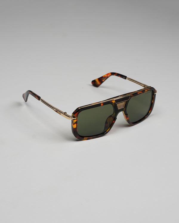 TIGER FRAME WITH BLACK LENSES UNISEX SUNGLASSES - BGS