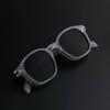 TRANSPARENT SILVER WITH BLACK LENSES UNISEX SUNGLASSES - RUB-X