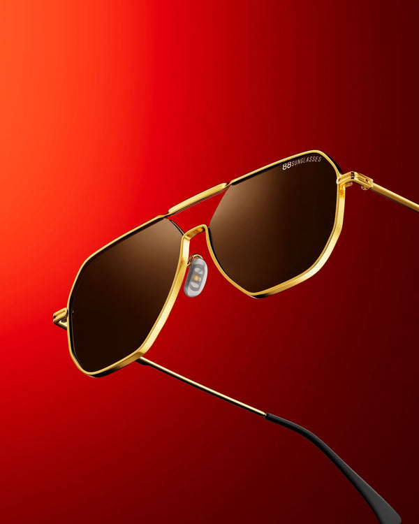 18K Gold Plated UNISEX SUNGLASSES - C100
