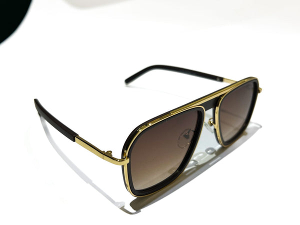 BRWON FRAME WITH BRWON LENSES UNISEX SUNGLASSES - desert br