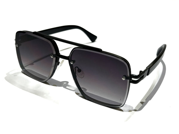 BLACK FRAME WITHblack  LENSES UNISEX SUNGLASSES -EVO