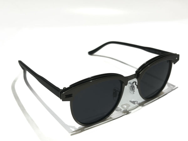SILVER FRAME WITH black  LENSES UNISEX SUNGLASSES -SUPER