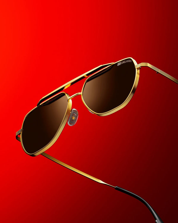 18K Gold Plated UNISEX SUNGLASSES - TOMO