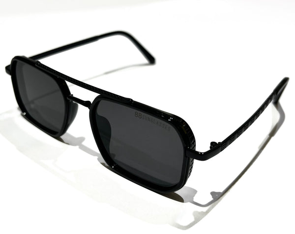 BLACK FRAME WITHblack LENSES UNISEX SUNGLASSES -zlom